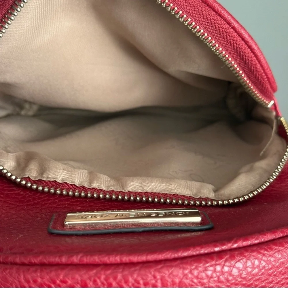 Jones New York Signature Red Mini Backpack Purse